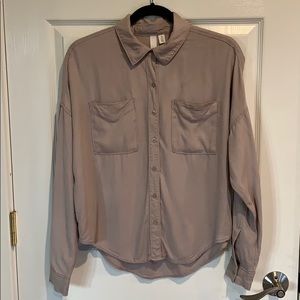 BP Button Down Shirt Taupe size xs